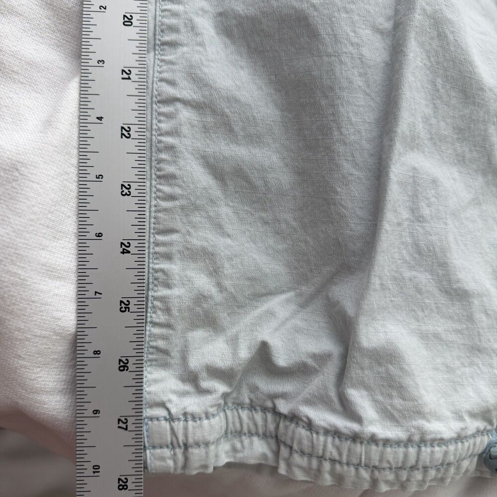 American Eagle Women’s Light Blue Cargo Pants Straight Leg Stretch Pockets 8R - Picture 7 of 9